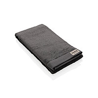 Банное полотенце Ukiyo Sakura из хлопка AWARE™, 500 г/м2, 50x100 см, темно-серый; , Длина 100 см., ширина 50