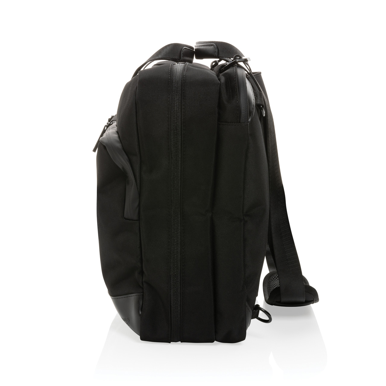 Сумка-рюкзак 2-в-1 для ноутбука Swiss Peak из rPET AWARE , черный; , Длина 43,5 см., ширина 13 см., высота - фото 7 - id-p109386181