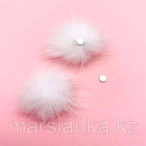 Пушок на магните белый ZOO, фото 1