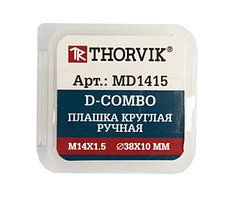 Плашка D-COMBO круглая ручная М14х1.5, HSS, Ф38х10 мм MD1415