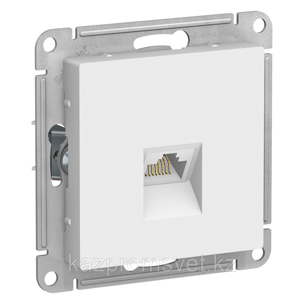РОЗЕТКА компьютерная RJ45 кат. 6A механизм, БЕЛЫЙ ATLASDESIGN, фото 1