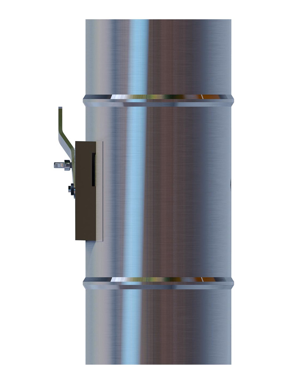 Дроссель клапан для круглых воздуховодов D200 оцинкованная сталь