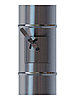 Дроссель клапан для круглых воздуховодов D200 оцинкованная сталь, фото 3