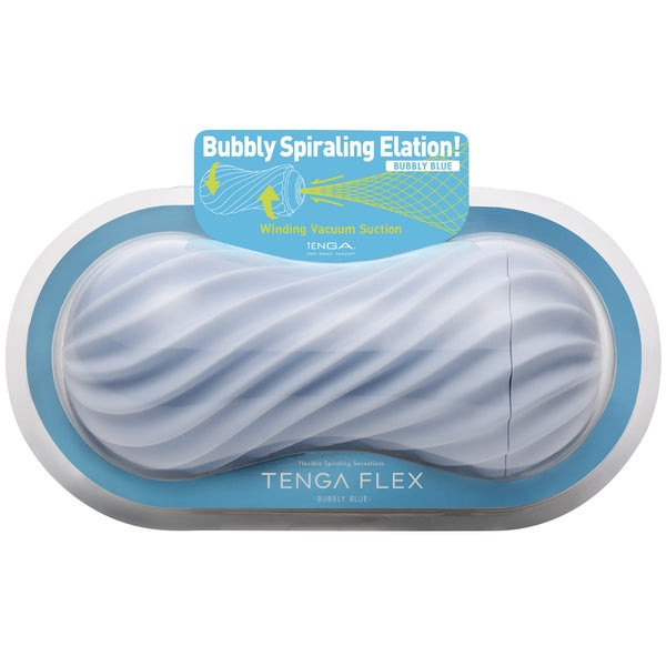 Мастурбатор c эффектом вращения и всасывания Flex Bubbly от Tenga