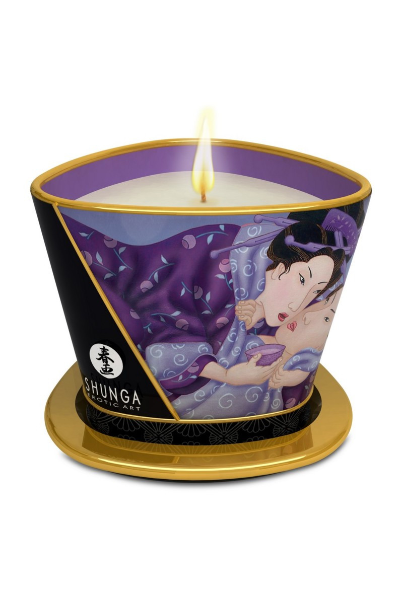 Массажное аромамасло-свеча Shunga, с ароматом экзотических фруктов, 170 мл - фото 3 - id-p109389170