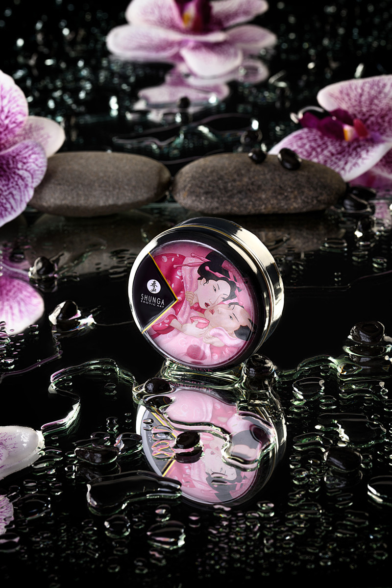 Массажное аромомасло-свеча Shunga, с ароматом розы, 30 мл - фото 8 - id-p109389217