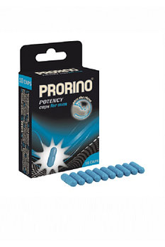 Возбуждающие капсулы Ero black line PRORINO Potency Caps для мужчин 10 капсул