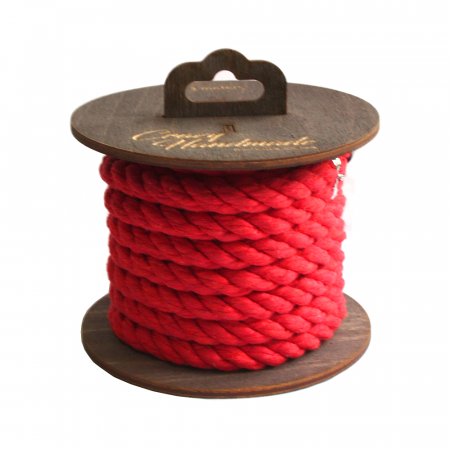 Хлопковая веревка для шибари красная, 5 м - фото 1 - id-p109389260