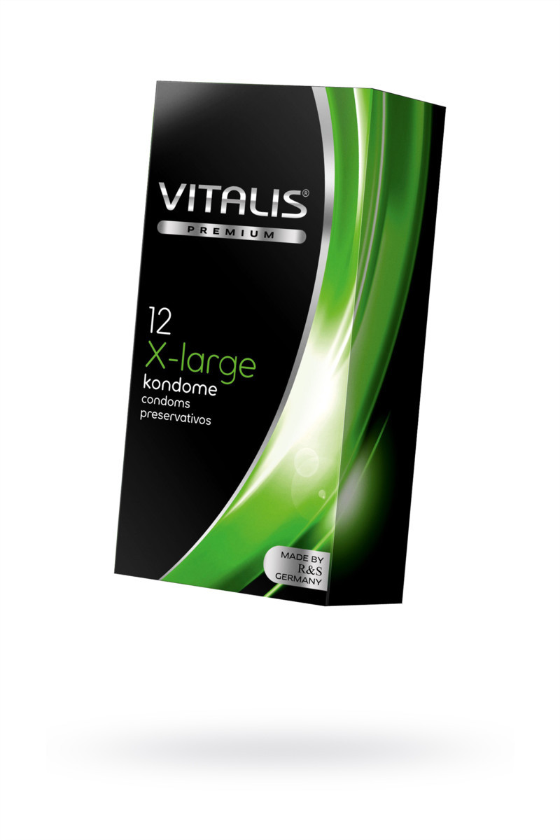 Презервативы VITALIS PREMIUM, увеличенного размера, 12 штук