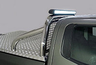 Защита кузова (для крышки) 76,1 мм со светодиодной фарой ТСС для Great Wall POER KINGKONG 2023-