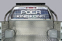 Защита кузова и заднего стекла 75х42 мм со светодиодной фарой ТСС для Great Wall POER KINGKONG 2023-