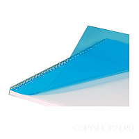 Обложки ПП матовые А4, 0,40мм, прозр/синие (50)