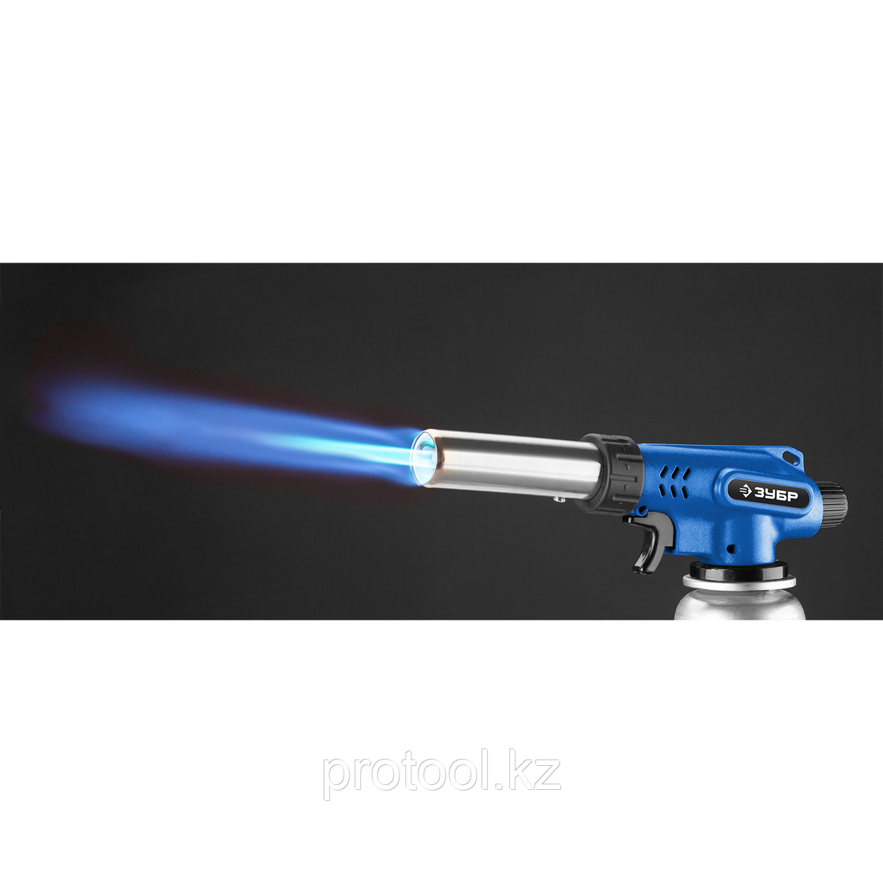 Газовая горелка ЗУБР ГП-500 с пьезоподжигом, на баллон с цанговым соединением, увеличенный выход пламени, 130 - фото 5 - id-p109397959