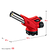 Газовая горелка ЗУБР ГМ-350  с пьезоподжигом, на баллон с цанговым соединением, 1300°С, фото 4