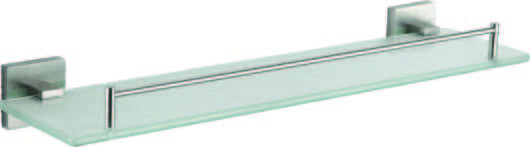Полка стеклянная Frap сатин F30307 - фото 1 - id-p109312456