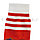 Футбольные гетры короткие бело-красные 28 см, фото 4