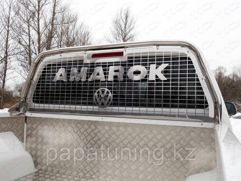 Защитный алюминиевый вкладыш в кузов автомобиля (дно, борт) ТСС Volkswagen Amarok 2016- - фото 3 - id-p109389776