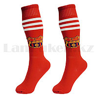 Футбольные гетры короткие красно-белые 26 см