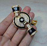 Многорядный разделитель с фианитами, 60×30мм, фото 2