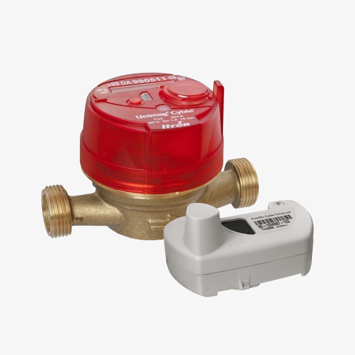 Счетчик горячей воды ITRON TU6 DN15, L110mm, c EverBlu Cyble, в ...