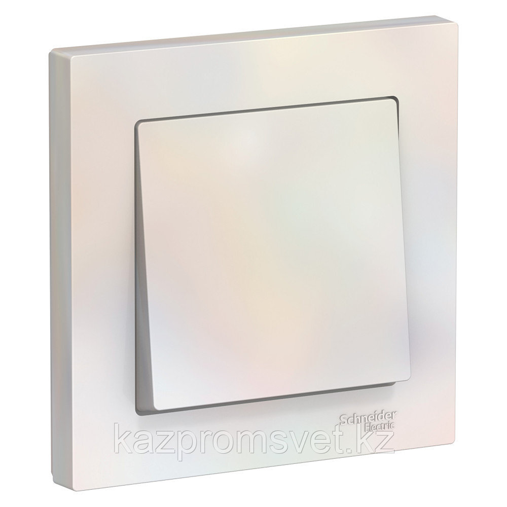 ВЫКЛЮЧАТЕЛЬ  1-клавишный  сх.1, 10АХ, в сборе, ЖЕМЧУГ ATLASDESIGN, фото 1