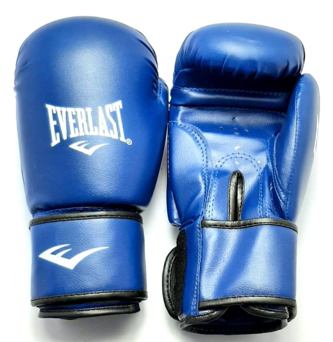 Перчатки боксерские EVERLAST 8 oz синие. - фото 1 - id-p109400033