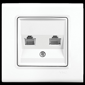 Розетка телефон+интернет LINNERA