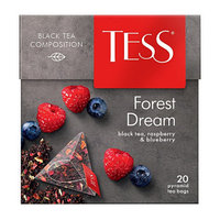 Tess Forest Dream шайы, жемісті қара, 20 пирамида