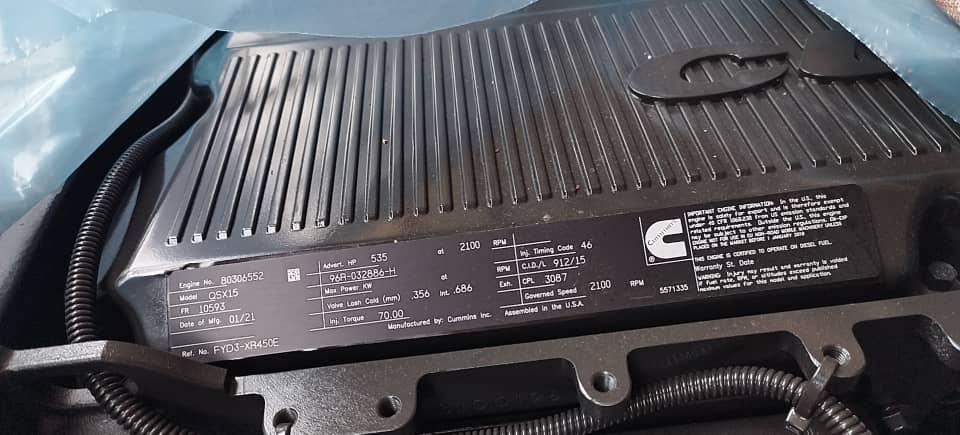 Двигатель Cummins QSX15 . Оригинал Новый 80306552, фото 1