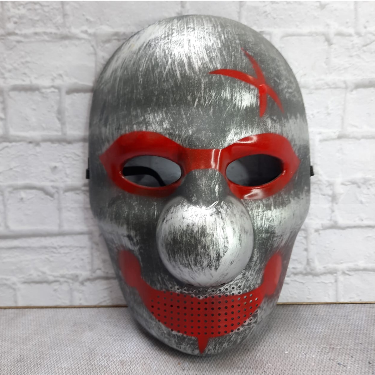 Маска Клоуна серебряная, фото 1