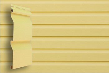 Виниловый сайдинг GL Корабельный брус D4.0 золотой песок, фото 1