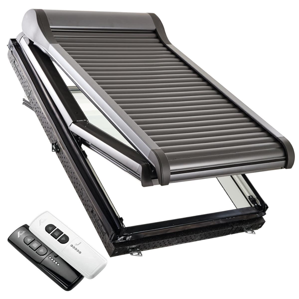 Внешний роллет Roto Designo ZRO (алюминевые ламели, электропривод, дистанционный контролер/пульт), фото 1