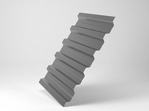 Профнастил оцинкованный Н44 (ширина 1,05/1)