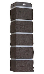 Угол Шоколадный со швом RAL 7006. Состаренный кирпич Design
