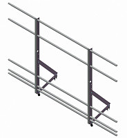 Optima 1,2х2м қар ұстағышы бар шатырлы қоршау, фото 1