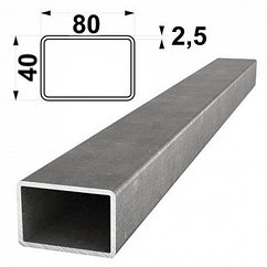 Труба профильная квадратная 80х40х2,5 мм