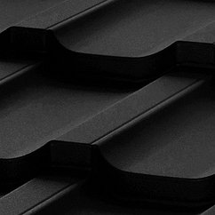 Металлочерепица Панорама МАТТ 0,45 RAL 9005