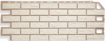 Фасадные панели "Кирпич", белый, фото 1