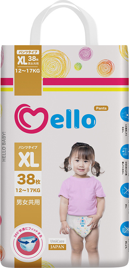 Трусики Mello XL (12-17 кг) 38 штук