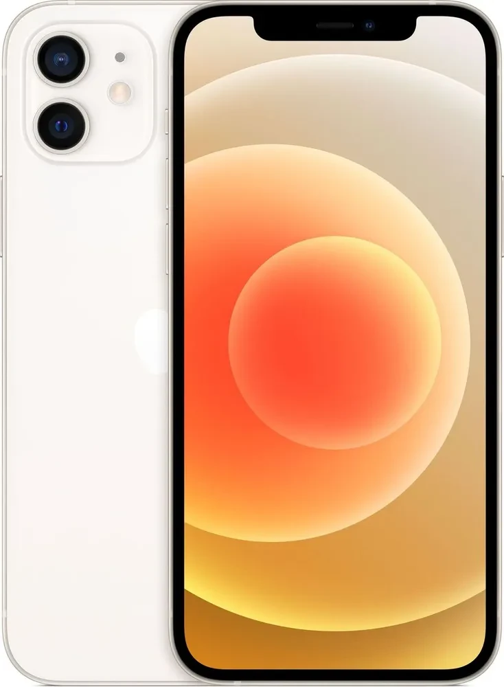 Смартфон Apple iPhone 12 64 ГБ, белый - фото 1 - id-p109408183