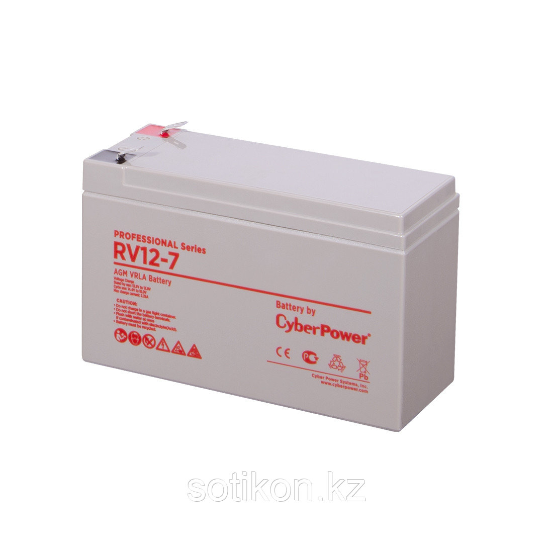 Аккумуляторная батарея CyberPower RV12-7 12В 7.6 Ач - фото 1 - id-p109390033