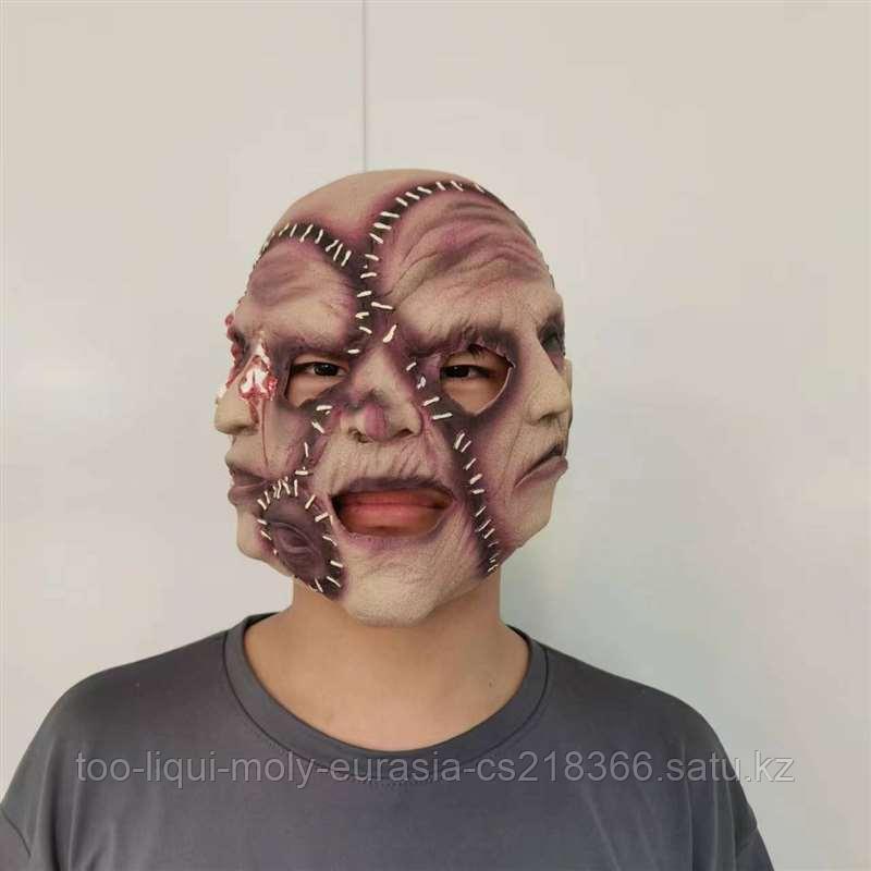 Карнавальна маска трехликий, резиновая