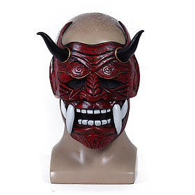 Карнавальна маска Hannya Demon Japanese Red, резиновая