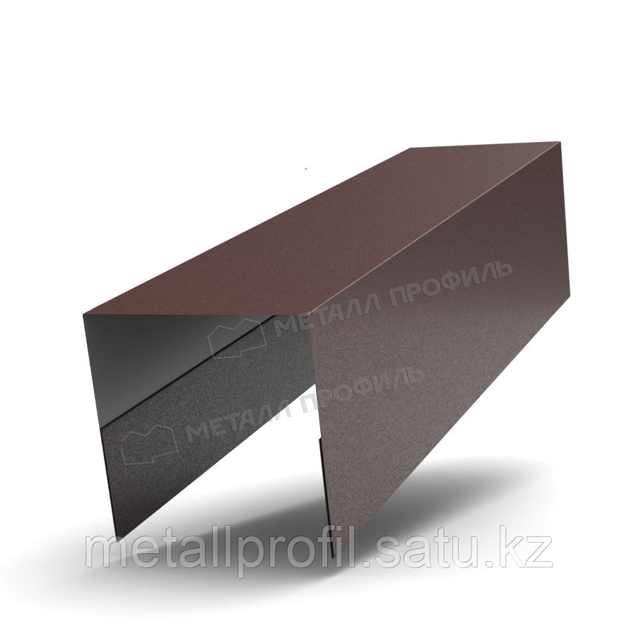 Металл Профиль Планка П-образная 20х20х2000 (VikingMP E-20-8019-0.5)