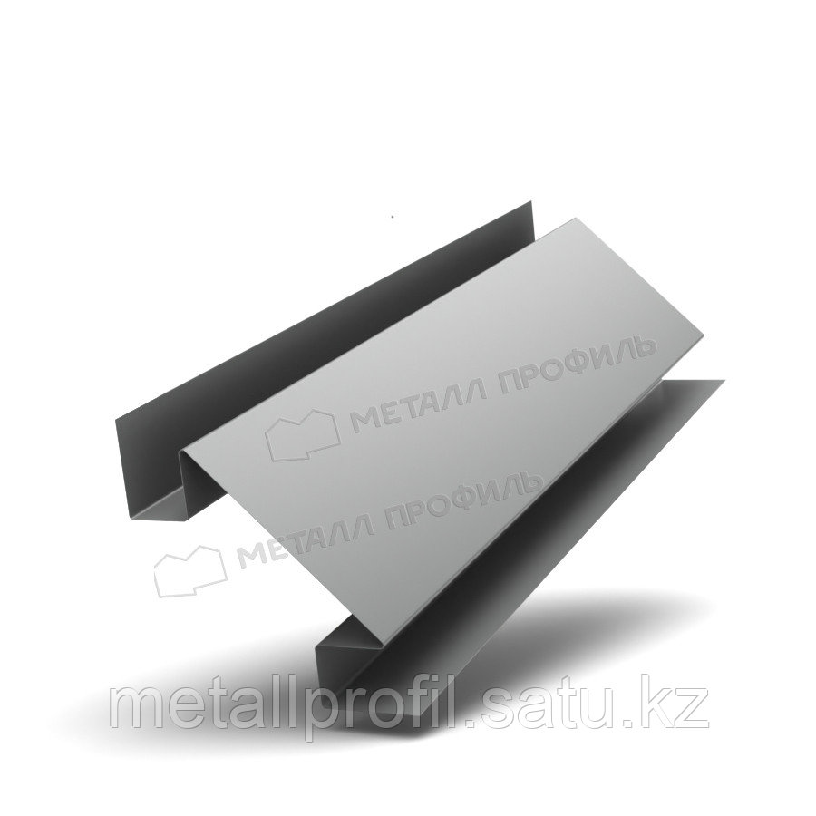 Металл Профиль Планка угла внутреннего сложного 75х3000 (ПЭ-01-9006-0.45) - фото 1 - id-p109429986