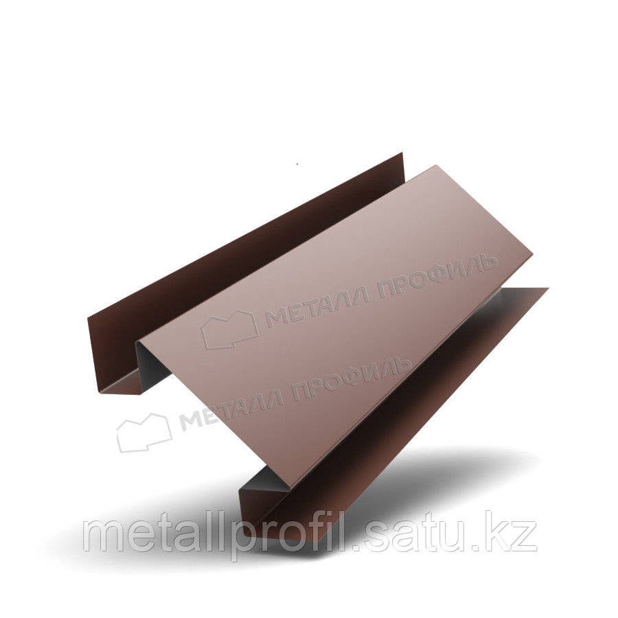 Металл Профиль Планка угла внутреннего сложного 75х3000 (PURMAN-20-8017-0.5) - фото 1 - id-p109429987