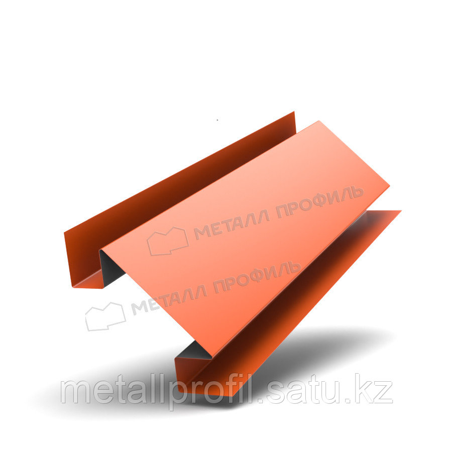Металл Профиль Планка угла внутреннего сложного 75х3000 (ПЭ-01-2004-0.45) - фото 1 - id-p109429992