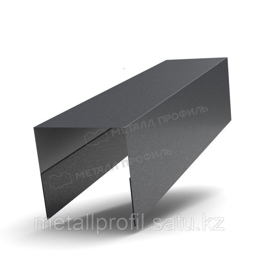 Металл Профиль Планка П-образная 20х20х2000 (VikingMP E-20-7024-0.5)