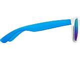 Очки солнцезащитные с зеркальными линзами Partymaker, синий, фото 3