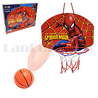 Баскетбольное кольцо детское "Человек паук" с мячом и насосом в комплекте